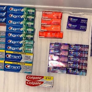 Brand New - Crest 3D White and Colgate toothpaste